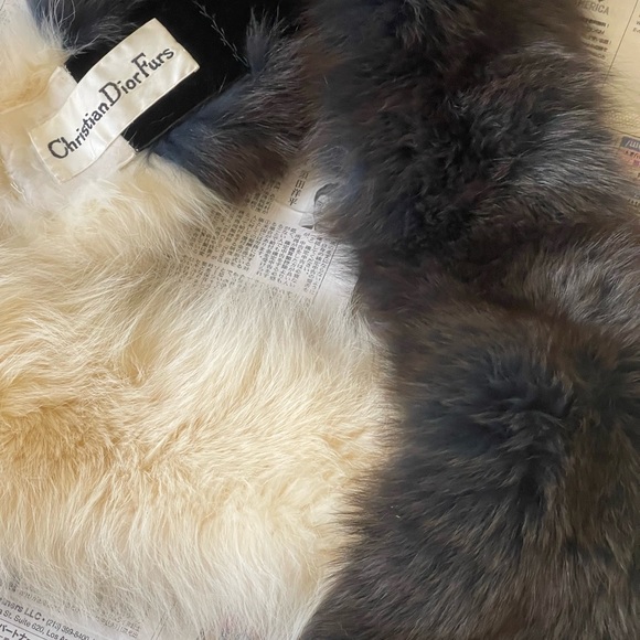 Vintage Christian Dior Fur bi color scarf in excellent condition - Picture 4 of 9